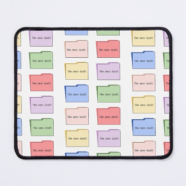 Item preview, Cute pastel PC folder sticker pack for writers. The zero draft. designed and sold by CreativeStrand.