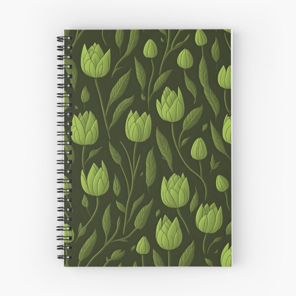 Item preview, Green flowers ornament designed and sold by InstaCreatives.