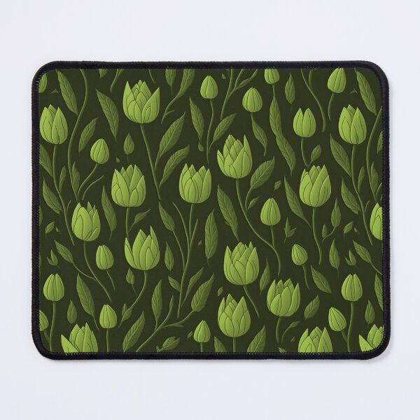 Item preview, Green flowers ornament designed and sold by InstaCreatives.