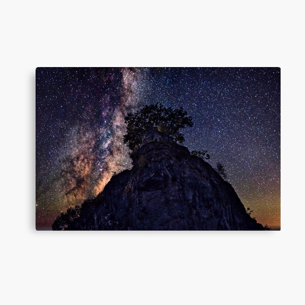 Item preview, Rock face with starry sky designed and sold by DiffractiveArt.