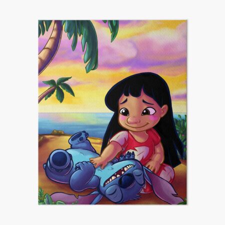 Vista previa del artículo con la obra «Lilo y Stitch», diseñado y vendido por trinkleintelle.