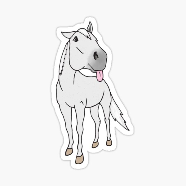 Item preview, Buster the Grey Horse Sticker designed and sold by EllaBakker.