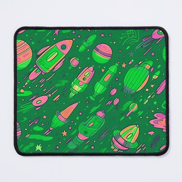 Item preview, Cosmic adventure pattern design.(Green color ) designed and sold by SMALL BEAR ART.