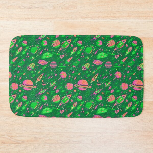 Item preview, Cosmic adventure pattern design.(Green color ) designed and sold by SMALL BEAR ART.