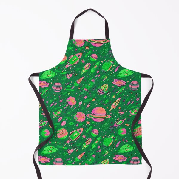 Item preview, Cosmic adventure pattern design.(Green color ) designed and sold by SMALL BEAR ART.
