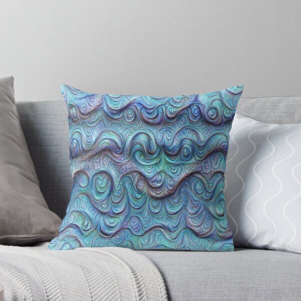 Item preview, Frozen sea liquid lines and waves #DeepDream designed and sold by blackhalt.