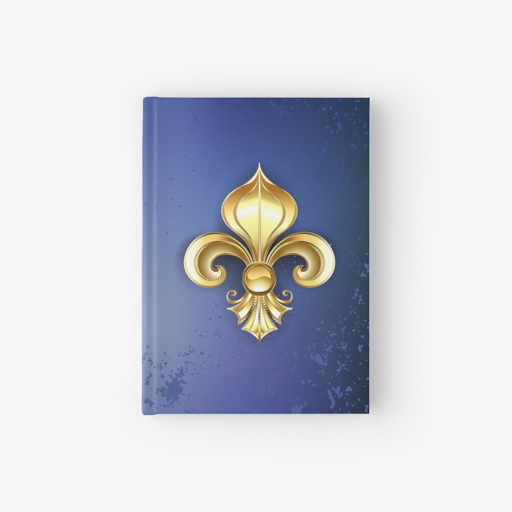 Medieval Gold Lion Red Fleur de Lis Wrapping Paper