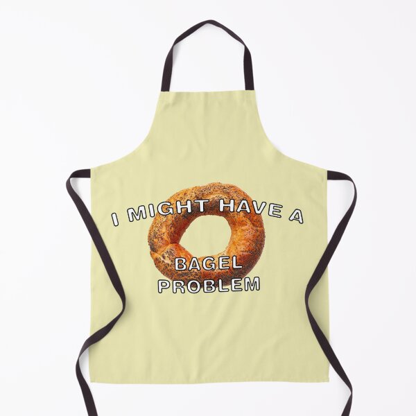 Item preview, Bagels Lover Gift - I Might Have a Bagel Problem - Bagel Day Throw Pillow designed and sold by nadiammk.
