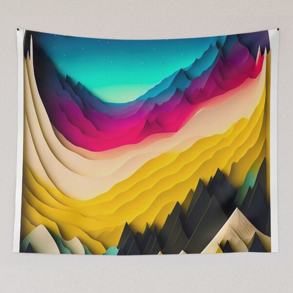 Item preview, Alaska Landscape Mountains Night Sky designed and sold by Kathryn Creates.