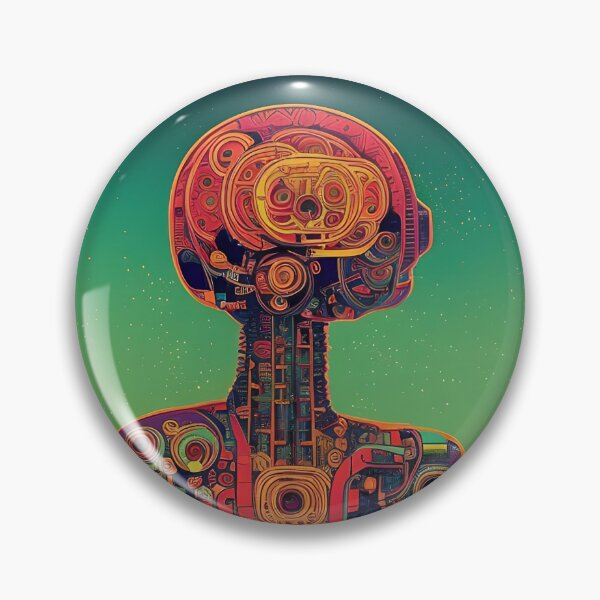 Item preview, Retro japanese manga oriental cyborg. Cyber anime future 80s, android mind brain. designed and sold by KumoMachina.