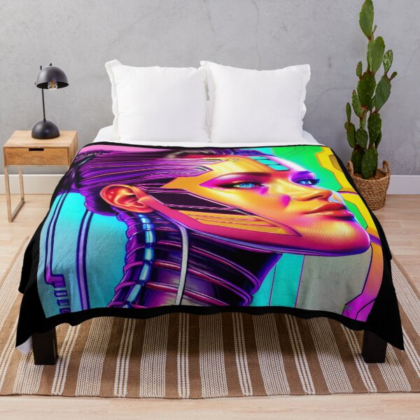 Item preview, Neon Cyberpunk Cyborg Girl 13 designed and sold by Benito Del Ray.