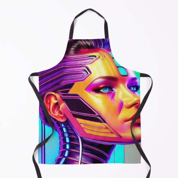 Item preview, Neon Cyberpunk Cyborg Girl 13 designed and sold by Benito Del Ray.