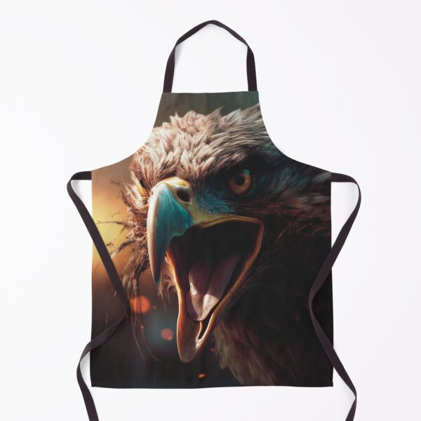 Item preview, Angry looking eagle with wide open beak designed and sold by MAF_Merch.