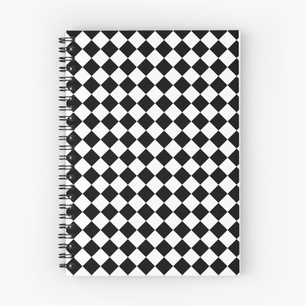 Item preview, Diagonal Black and white square checkered pattern. Chessboard. Checkerboard. Check pattern designed and sold by Opalaeo.
