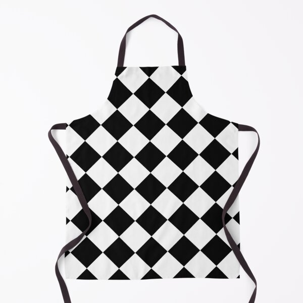 Item preview, Diagonal Black and white square checkered pattern. Chessboard. Checkerboard. Check pattern designed and sold by Opalaeo.