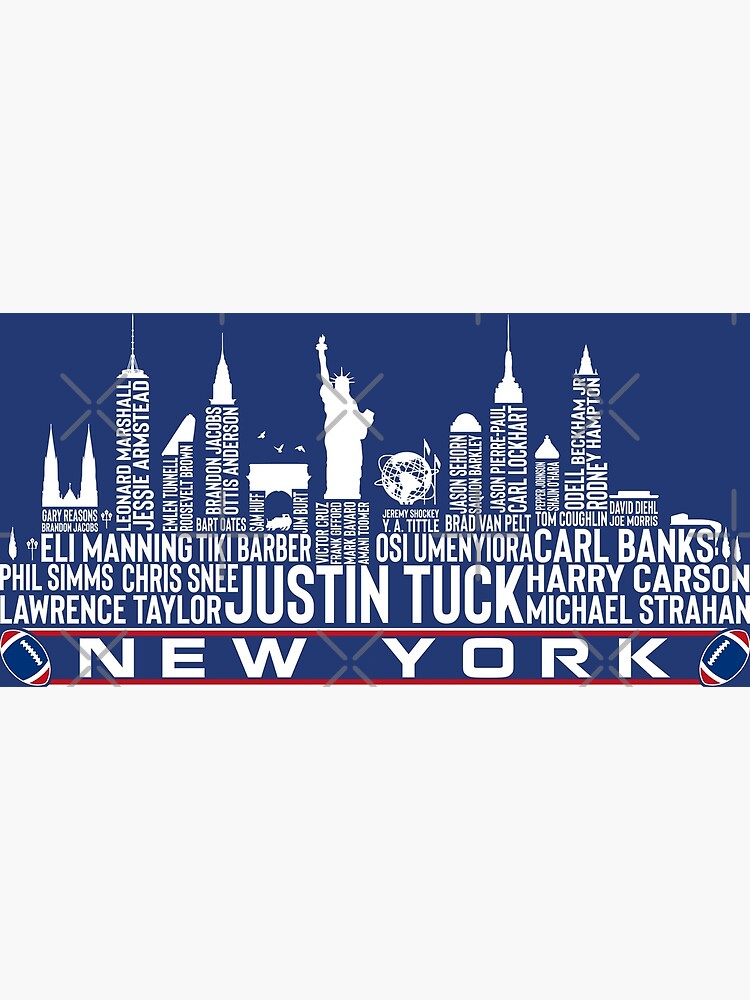 New York Baseball Team All Time Legends New York City Skyline 