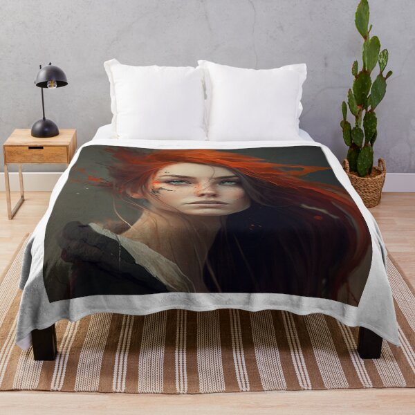 Item preview, Redhead Woman designed and sold by Skull Rhiz.