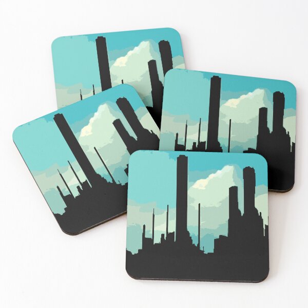 Item preview, Futuristic City Silhouette designed and sold by ipadpixelart.