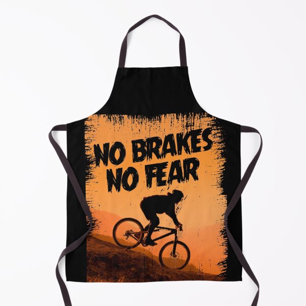 Item preview, No Brakes No Fear Vintage Mountain Bike Downhill Retro Biking MTB Cycling designed and sold by ryboxxdesign.