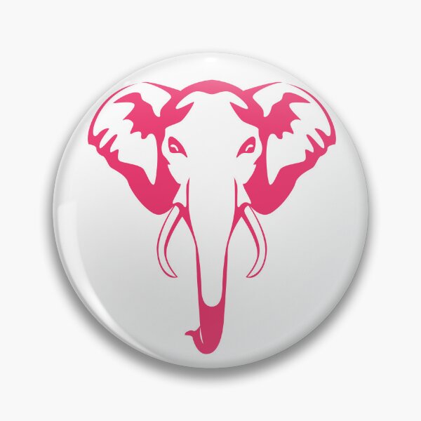Artikelvorschau, Fuchsia Pink Elephant entworfen und verkauft von KatsCanvas.