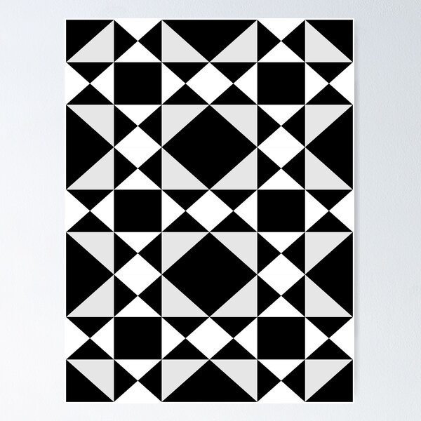 Artikel-Vorschau von Geometrisches, modernes und minimalistisches Muster (6) – minimalistisches, elegantes, einfaches (schwarz-weißes) Design, designt und verkauft von FenMou.