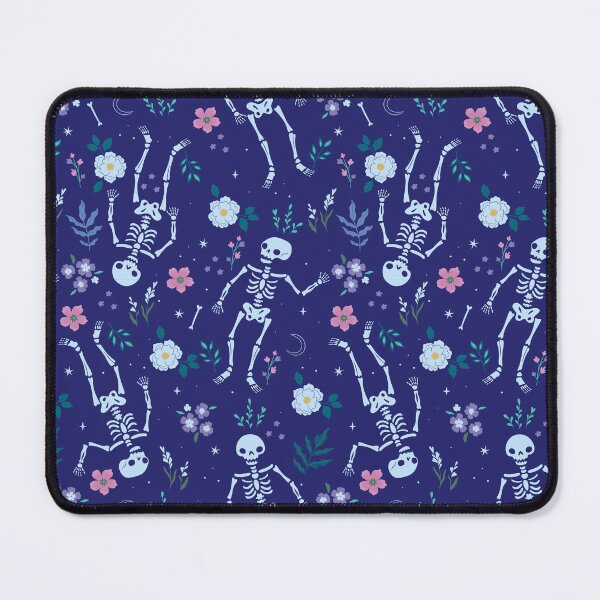 Item preview, pattern with skeletons and flowers designed and sold by burbura.