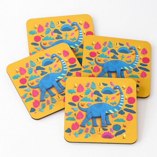 Item preview, DIY Brontosaurus - craft paper style designed and sold by JoanNinjaHen.