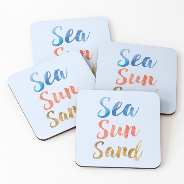 Item preview, Sea Sun Sand Summer Quote designed and sold by Nature Hues.