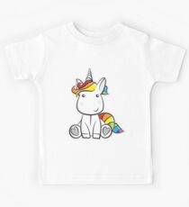 Rainbows And Unicorns - Cute Little Unicorn Kids Tee