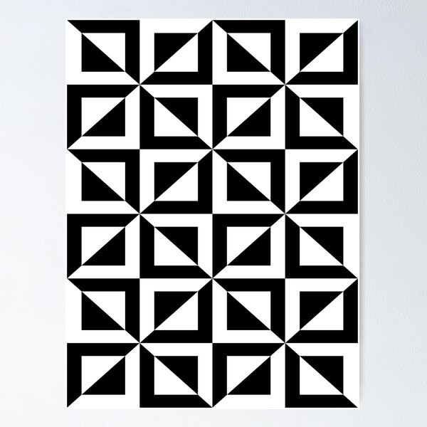 Artikel-Vorschau von Geometrisches, modernes und minimalistisches Muster (9) – minimalistisches, elegantes, einfaches (schwarz-weißes) Design, designt und verkauft von FenMou.