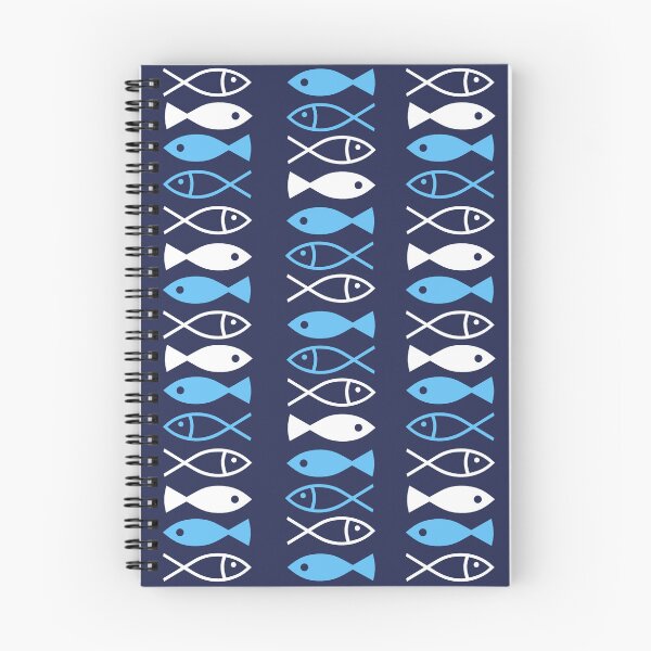 Item preview, Fish - navy and blue designed and sold by LaBelleMaison.