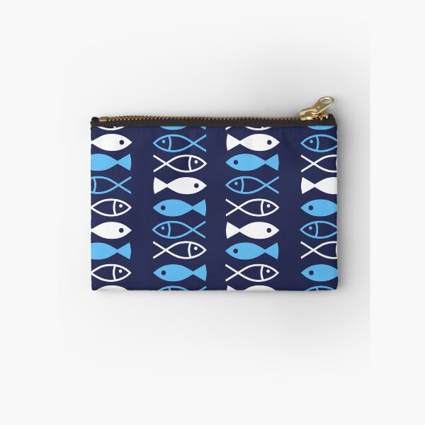 Item preview, Fish - navy and blue designed and sold by LaBelleMaison.