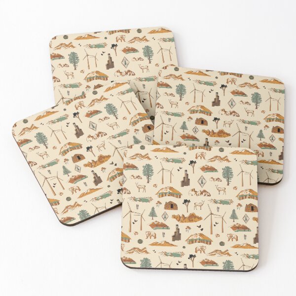Item preview, Pacific Crest Trail - Retro Pattern designed and sold by KeziahCreates.