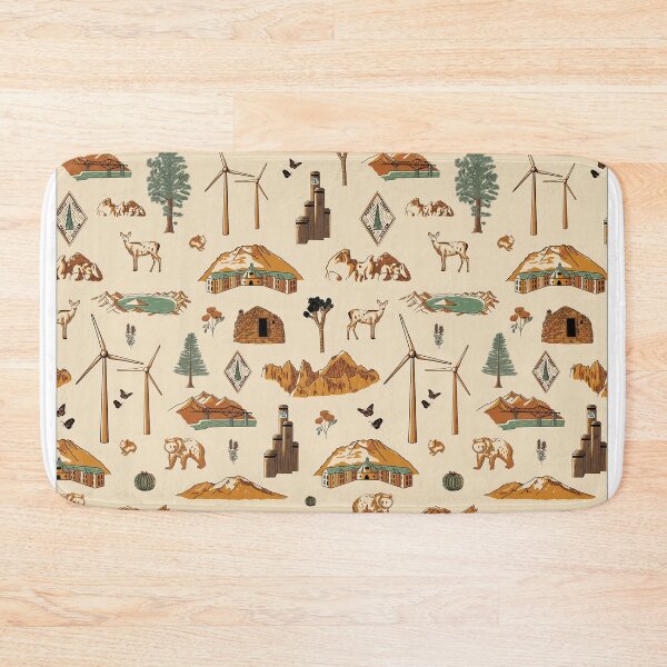 Item preview, Pacific Crest Trail - Retro Pattern designed and sold by KeziahCreates.