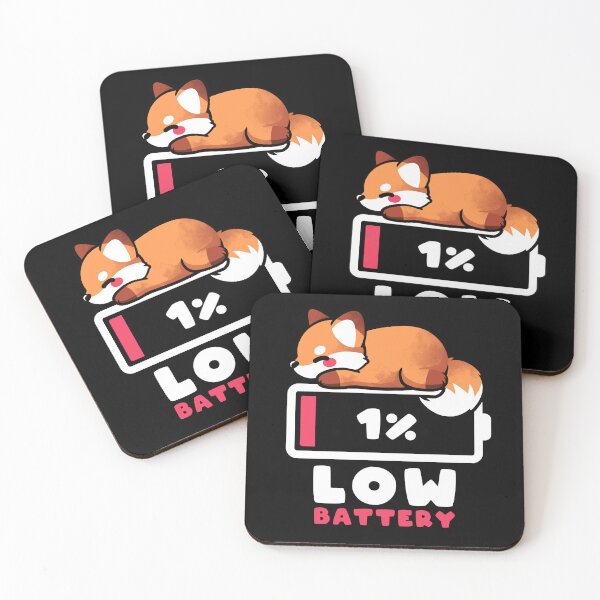 Item preview, Low battery fox designed and sold by NemiMakeit.
