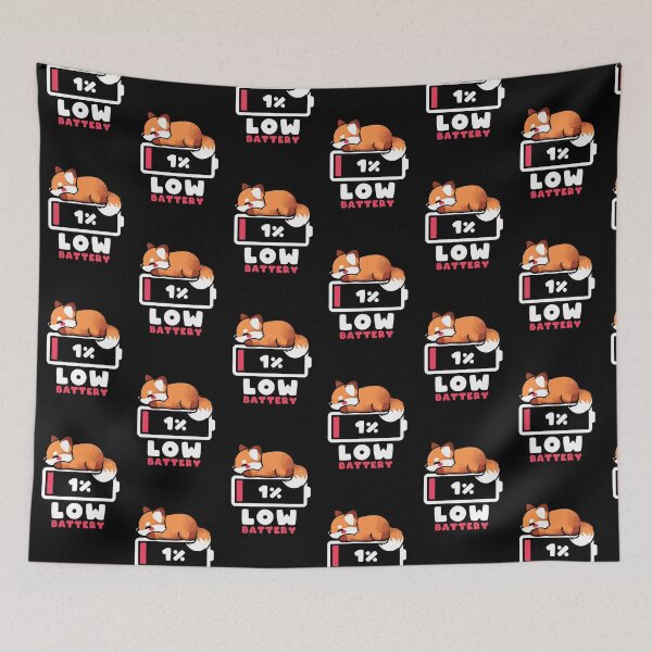 Item preview, Low battery fox designed and sold by NemiMakeit.