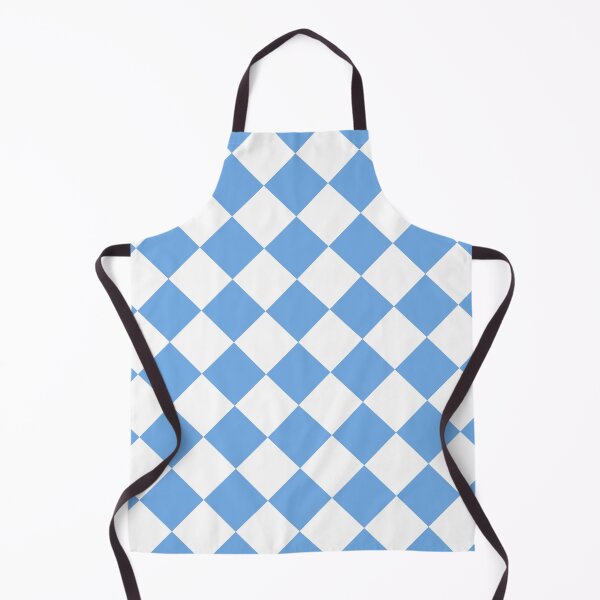 Item preview, Diagonal light blue and white square checkered pattern. Chessboard. Checkerboard. Check pattern designed and sold by Opalaeo.