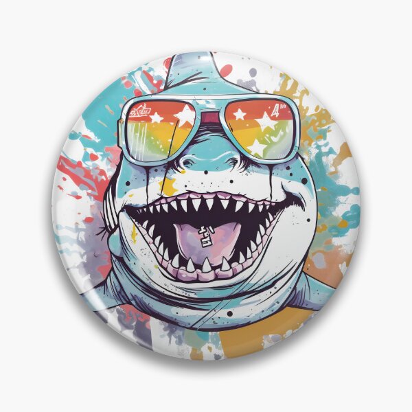 Item preview, Hilarious Shark Attack designed and sold by Iryna Servetnyk.