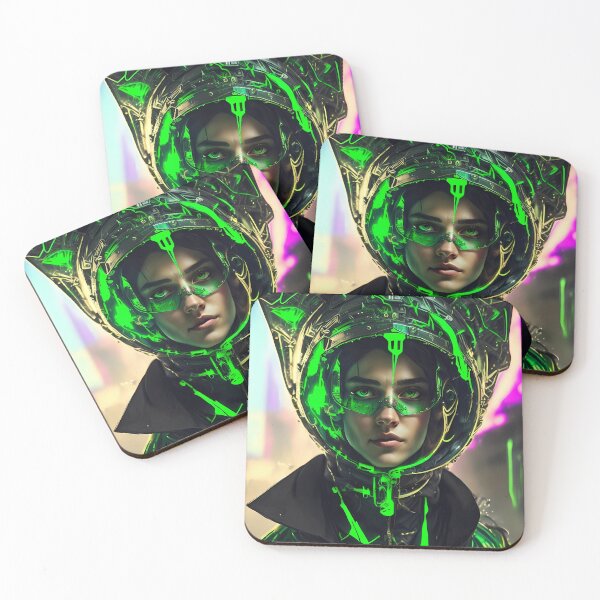 Item preview, Poster future women, green style designed and sold by Skyluxdesign.