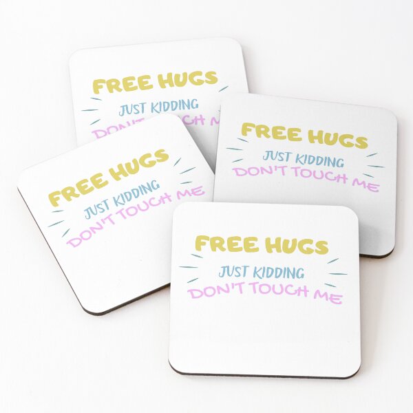 Item preview, Free Hugs Just Kidding Shirt for Women, Cute Social Distancing TShirt, Free Hugs Just Kidding Don't Touch Me T-Shirt, Valentines Shirt, Valentine Skeleton shirt designed and sold by Alaminee.