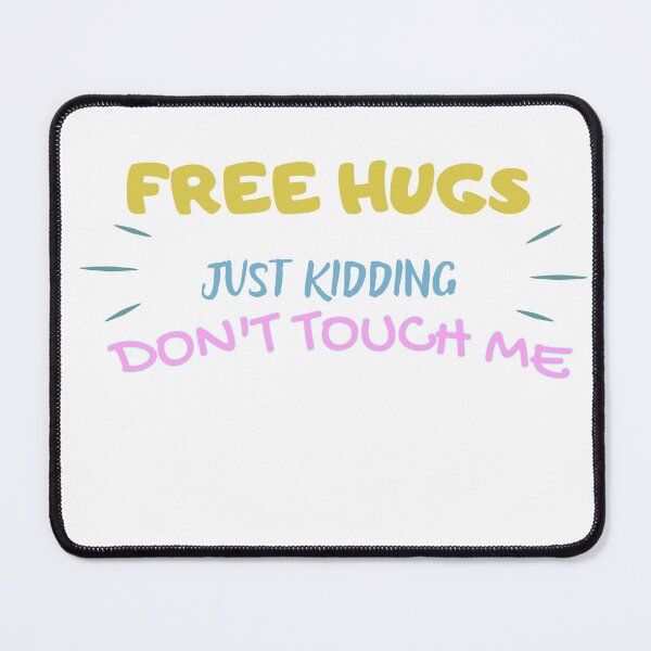 Item preview, Free Hugs Just Kidding Shirt for Women, Cute Social Distancing TShirt, Free Hugs Just Kidding Don't Touch Me T-Shirt, Valentines Shirt, Valentine Skeleton shirt designed and sold by Alaminee.
