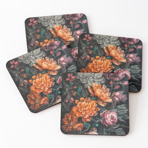 Item preview, Colorful flowers painted with chalk designed and sold by Krystian Zielinski.
