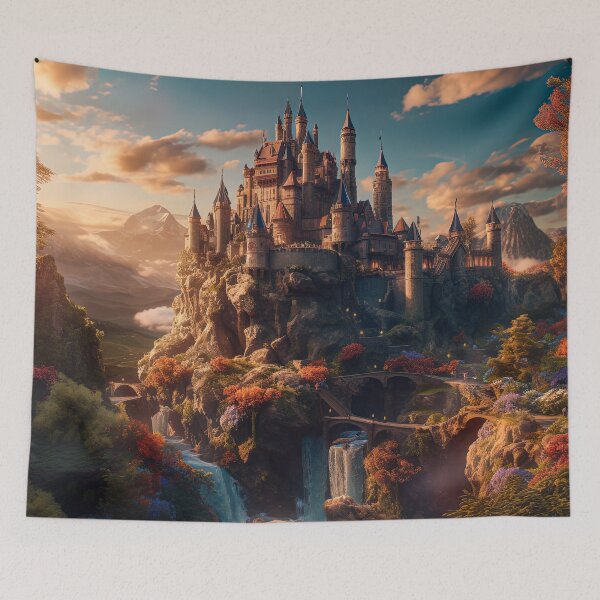 Item preview, Fantasy Castle, Imagination Art, Magical Kingdom designed and sold by SunDoor Art.