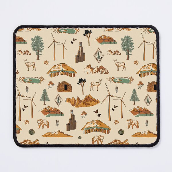 Item preview, Pacific Crest Trail - Retro Pattern designed and sold by KeziahCreates.