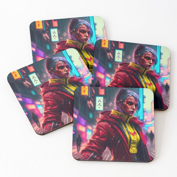 Item preview,  Canvas Poster future women, red style designed and sold by Skyluxdesign.
