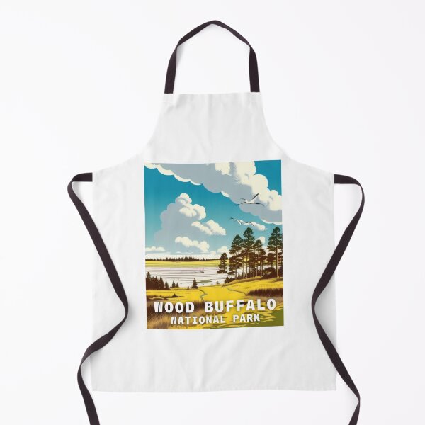 Item preview, Wood Buffalo National Park Illustrated Poster designed and sold by kbracey-meraki.