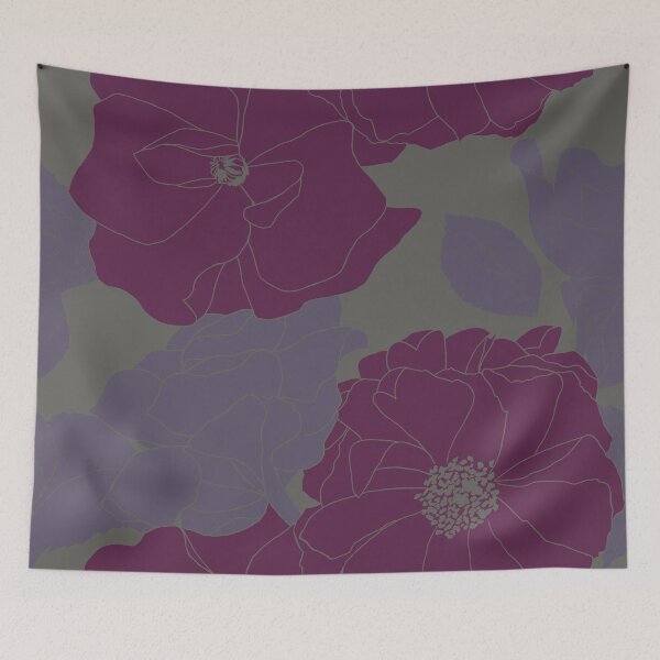 Item preview, The large flowers of Spring, purple version designed and sold by GENEST-V.