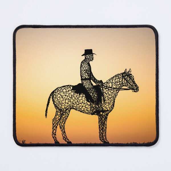 Item preview, Parachilna, Horseman, Jackaroo, Sculpture, Sunset designed and sold by HSRPhotography.
