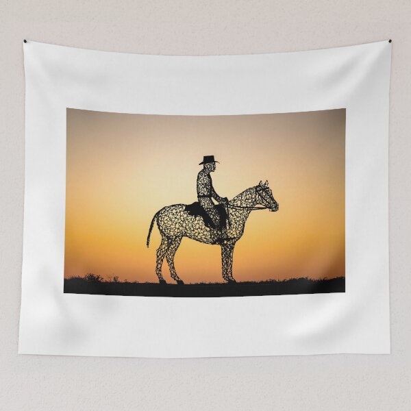 Item preview, Parachilna, Horseman, Jackaroo, Sculpture, Sunset designed and sold by HSRPhotography.