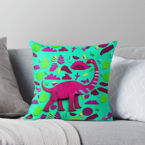 Artikelvorschau, DIY Brontosaurus in Mint – Bastelpapier-Stil entworfen und verkauft von JoanNinjaHen.